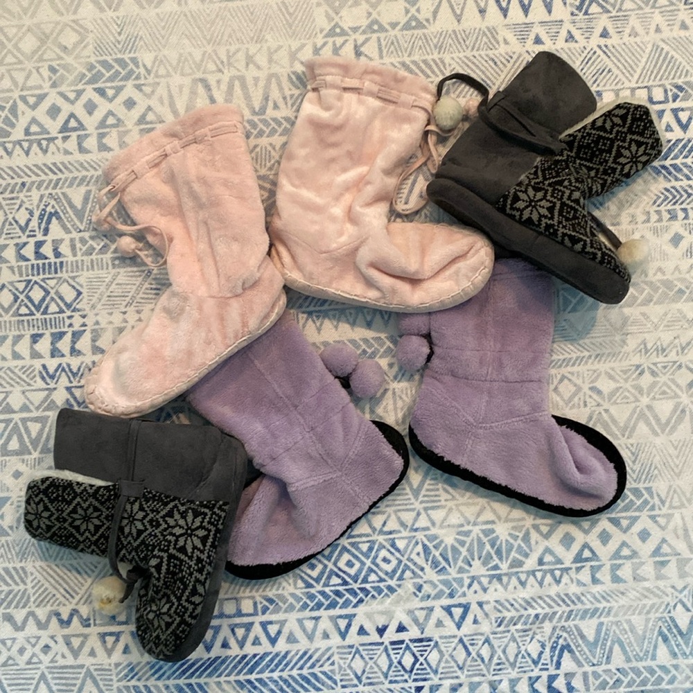 3 Pairs of Slipper Booties